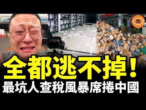 天塌了！最坑人查稅風暴席捲中國。電商、外賣、網約車全都逃不掉！1800萬補稅案曝光，80%店鋪面臨倒閉！