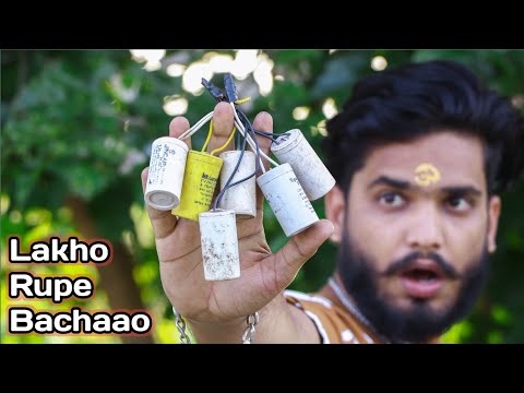 खराब fan capacitor बचाएंगे लाखो रुपए 😱 || Never throw away damaged fan capacitor.