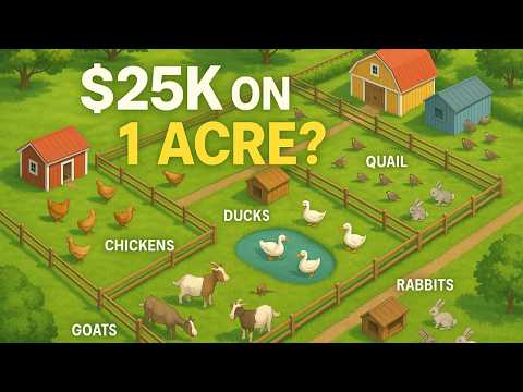 1 Acre, 6 Animals, $25K Profit — Here’s the Math