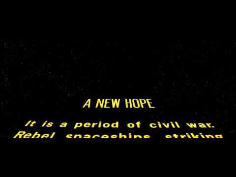 Star Wars: A New Hope (Crawl, No Episode #)