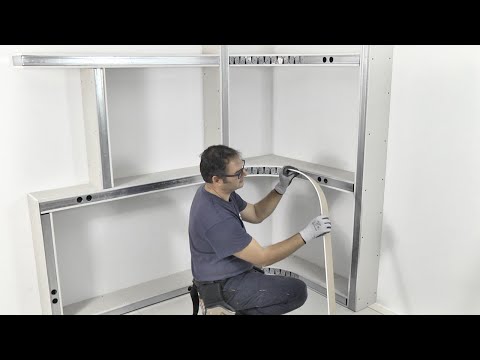 Libreria in cartongesso fai da te con pareti curve | Come si costruisce