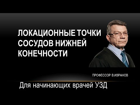 Локационные точки сосудов нижней конечности