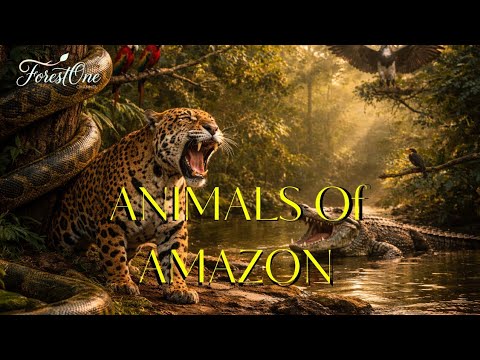 Animals of the Amazon 8K 🌿 | Jaguars, Anacondas & Hidden Jungle Life | Cinematic ASMR Documentary