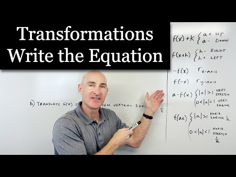 Transformations - How to Write Equations