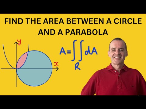 Find the Area between a circle and a parabola | Polar Coordinates & Double Integrals