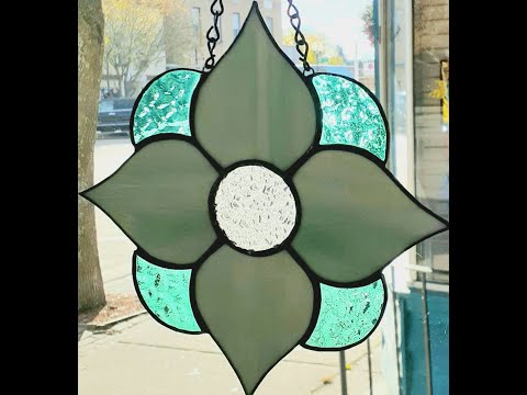 STAINED GLASS FOR BEGINNER - COMPLETE STEP BY STEP VIRTUAL LEARNING - SUNCATCHER