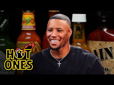 Saquon Barkley Hurdles Over Spicy Wings | Hot Ones