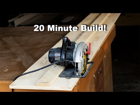 Make This Circular Saw Track Saw Guide....With a Circular Saw!