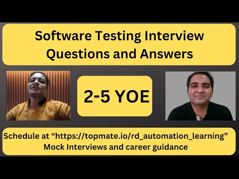 Manual Testing Interview Questions and Answers| Manual Testing Mock Interview for Experienced