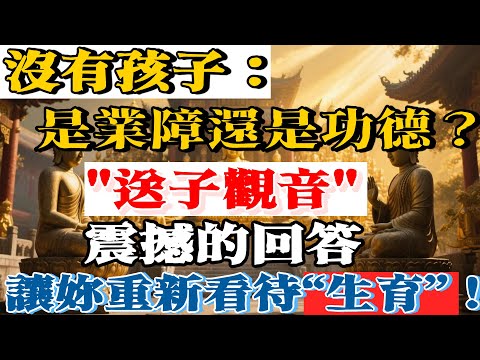 沒有孩子，是業障還是功德？送子观音的震撼回答，讓妳重新看待“生育”！#佛陀#佛學#佛教#禪修#佛法智慧#佛教故事#佛教文化