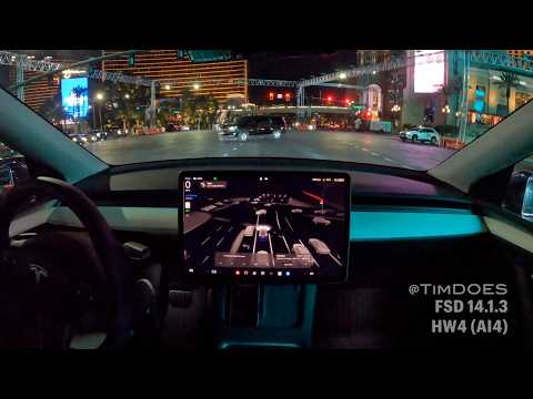 FSD 14.1.3 - Las Vegas Strip - First Impressions and Improvements