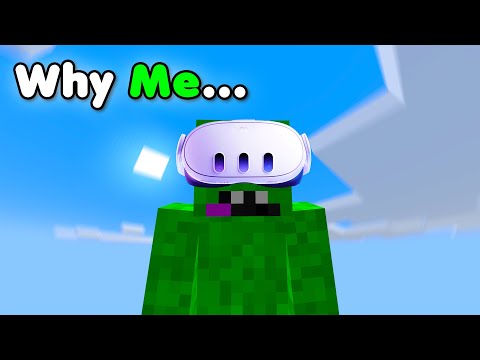 Trying VR in Minecraft