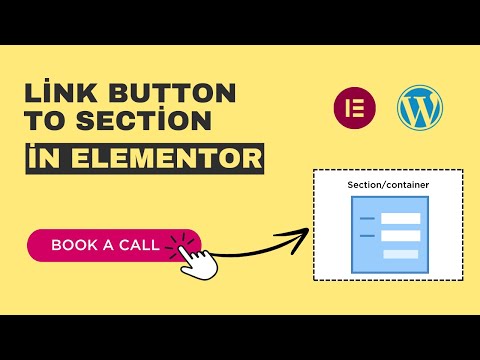 How to link button to a section in Elementor WordPress 2024