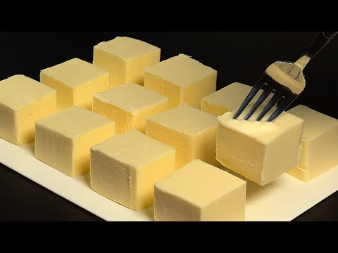 Only 1 ingredient! Prepare 800 grams of homemade butter. Tastes better than in the store.