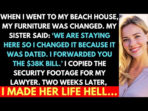 Sister Moved Into My Beach House Without Permission, Changed the Furniture And Sent Me The Bill...