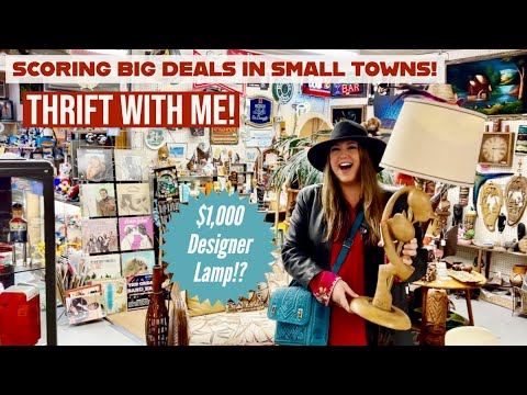 SCORING BIG DEALS IN SMALL TOWNS! Come Vintage Shopping With Me To Look For Thrifty Bargains!