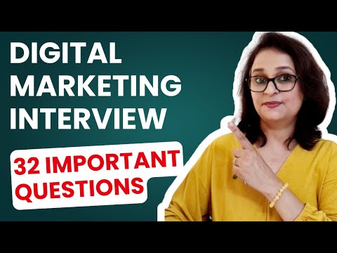 32 Basic Digital Marketing Interview Questions : Key Concepts and Best Answers ✅