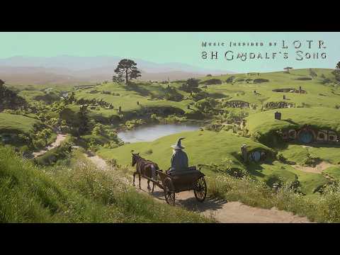 Gandalf’s Song – 8-Hour The Road Goes Ever On [NO ADS] | LOTR Ambient Music
