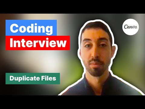 Software Engineering Mock Interview - Find Duplicate Files