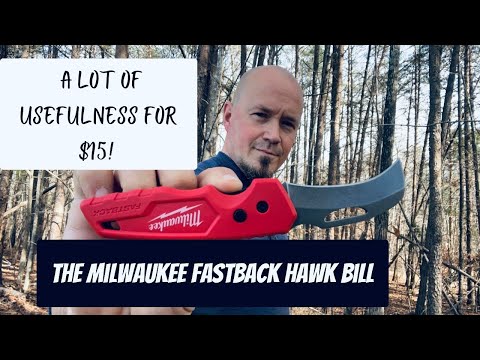 The Fastback Hawkbill Folding Knife from Milwaukee Tools