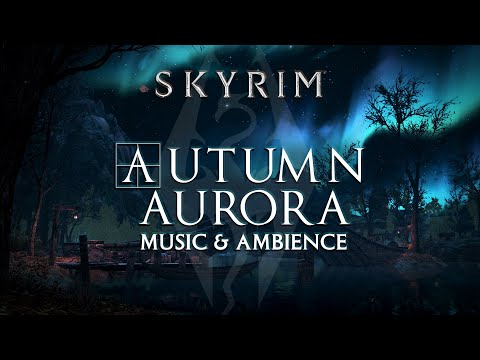 Autumn Aurora | Skyrim Music and Ambience For Study and Relaxation