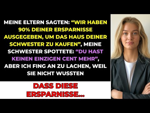 Meine Eltern Sagten: "Wir Gaben 90% Deiner Ersparnisse Für Das Haus Deiner Schwester Aus, Aber..."