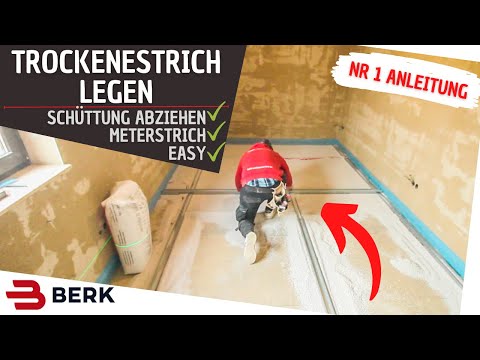 Lay dry screed correctly! Even with low floor heights