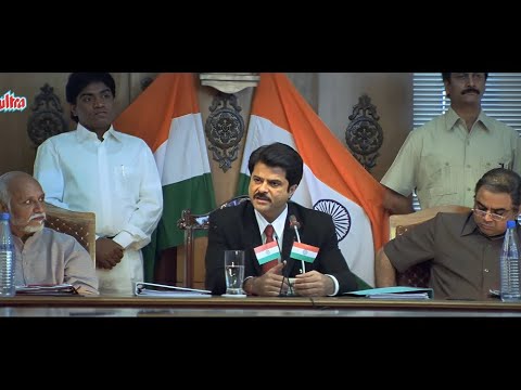Bhrashtachari Log Desh Ka Kaida Kanoon Todte Hain - Anil Kapoor Nayak Jabardast Scene - Johnny Lever