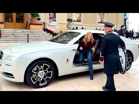 👑 Luxury Moments in Monaco | Beautiful Lady Steps Out in Style