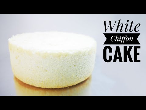 White Chiffon Cake | White Cake | Angel Food Cake | Wedding Cake Base | Bake and Toss