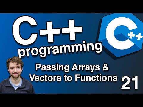 Passing Arrays and Vectors to Functions - C++ Tutorial 21