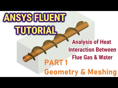 CFD Analysis of Heat Interaction Between Flue Gas & Water | ANSYS Fluent Tutorial | Part 1/2