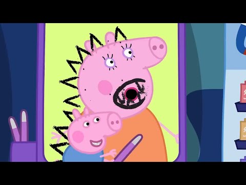 Drawing on Mummy Pig at the Science Museum โ๏ธ ๐ฝ Peppa Pig Asia