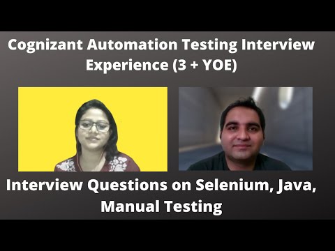 Automation Testing Interview For Experienced| Cognizant Interview Questions