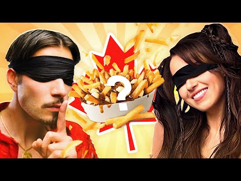 Blind Guess The Canadian Food Challenge with bbno$, Pokimane!
