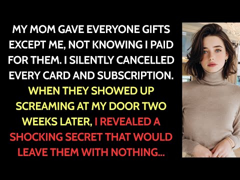 My Mom Gave Everyone Gifts At Christmas Dinner - Except Me. Two Weeks Later, They Were Begging Me...