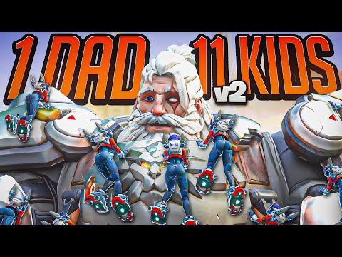 I Tried the 1 Dad vs 11 Kids V2 Gamemode in Overwatch 2!