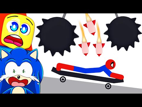 Sonic & Spiderman vs 9'578'912% IMPOSSIBLE Obstacle Course