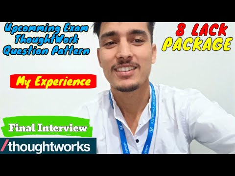 ThoughtWork Upcoming Exam , 8 Lack Salary , Question Pattern || #thoughtwork #diploma 