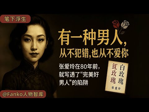 【万字精读】张爱玲《红玫瑰与白玫瑰》:爱,是一笔算不清的糊涂账。