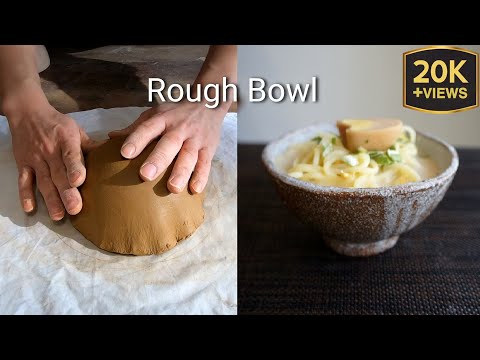 판 밀어서 투박한 그릇 만들기 Making a Rough Bowl by Rolling a Clay Slap