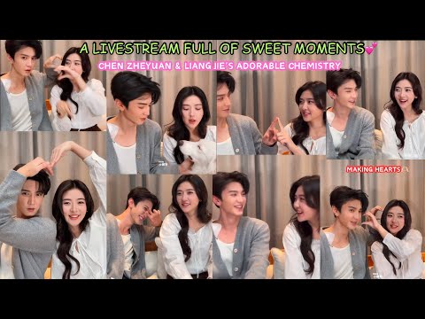 Chen Zheyuan & Liang Jie’s adorable chemistry and non stop laughter in their livestream💕😂 [Eng Sub]