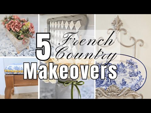 French Country Thrift Flip Challenge | Shop, Flip & Decorate