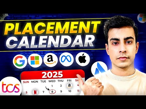 Placement & Internship Calendar 2025 | Off-Campus Hiring | Google, Amazon, Microsoft