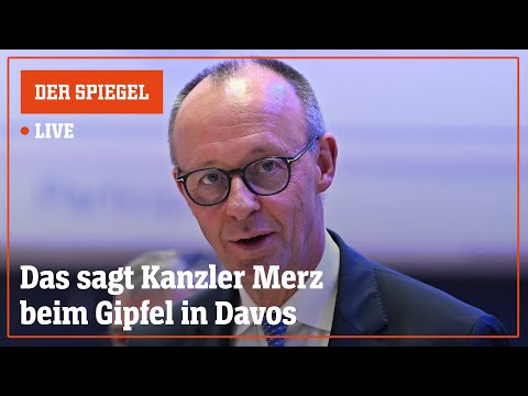 Livestream: Das sagt Kanzler Merz in Davos | DER SPIEGEL