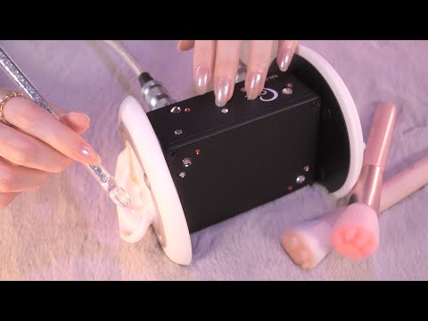 ASMR Extremely Perfect Ear Cleaning & Brushing Salon for Sleep & Relaxation 🌙 (No Talking)