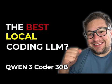 Are Local LLM's finally good at coding now... Qwen 3 Coder 30b