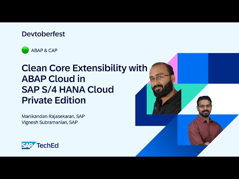 🟢 Clean Core Extensibility with ABAP Cloud in SAP S/4HANA Cloud Private Edition