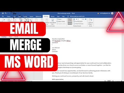 Paano Gumawa ng Email Merge sa MS Word | Step-by-Step Tagalog Tutorial 2025