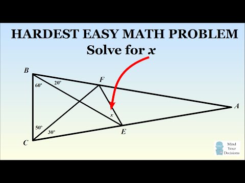 How To Solve The Hardest Easy Geometry Problem